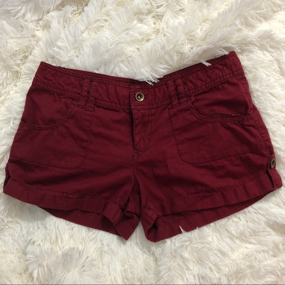 Rue 21 Burgundy/ Red Shorts
